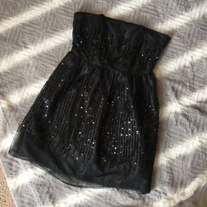 Black sequin dress